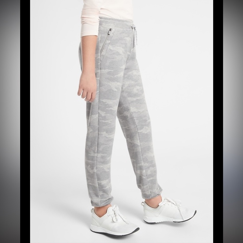 Athleta Girl Warm Up Jogger - grey heather camo